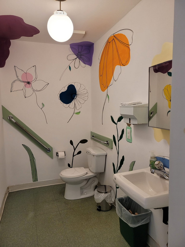 The washroom is available for use during all children's programs and adult art classes and birthday parties. 