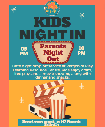 Kid's Night In pizza and movie night for kids so that parents can have a night out